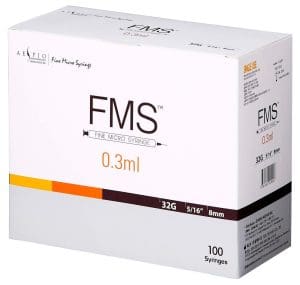 FMS Syringes 32G 0.3ml 8mm