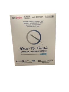Ace Flexible Micro Dermal Filler Cannula – 27G x 50mm – Box of 50