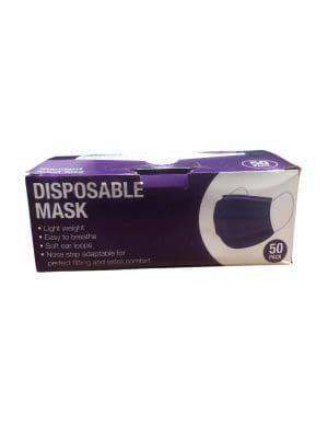Purple boxed face masks