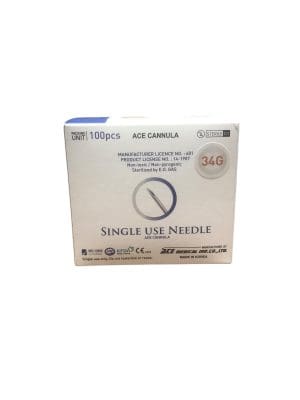 34G x 2mm Needle Disposable Needle Ends 50 Pieces